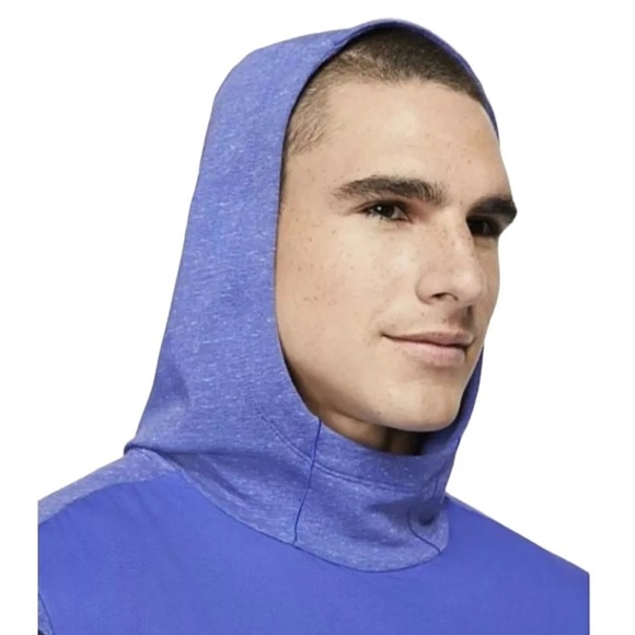 Nike Yoga Dri Fit Hoodie Indigo Blue - Picture 5 of 9
